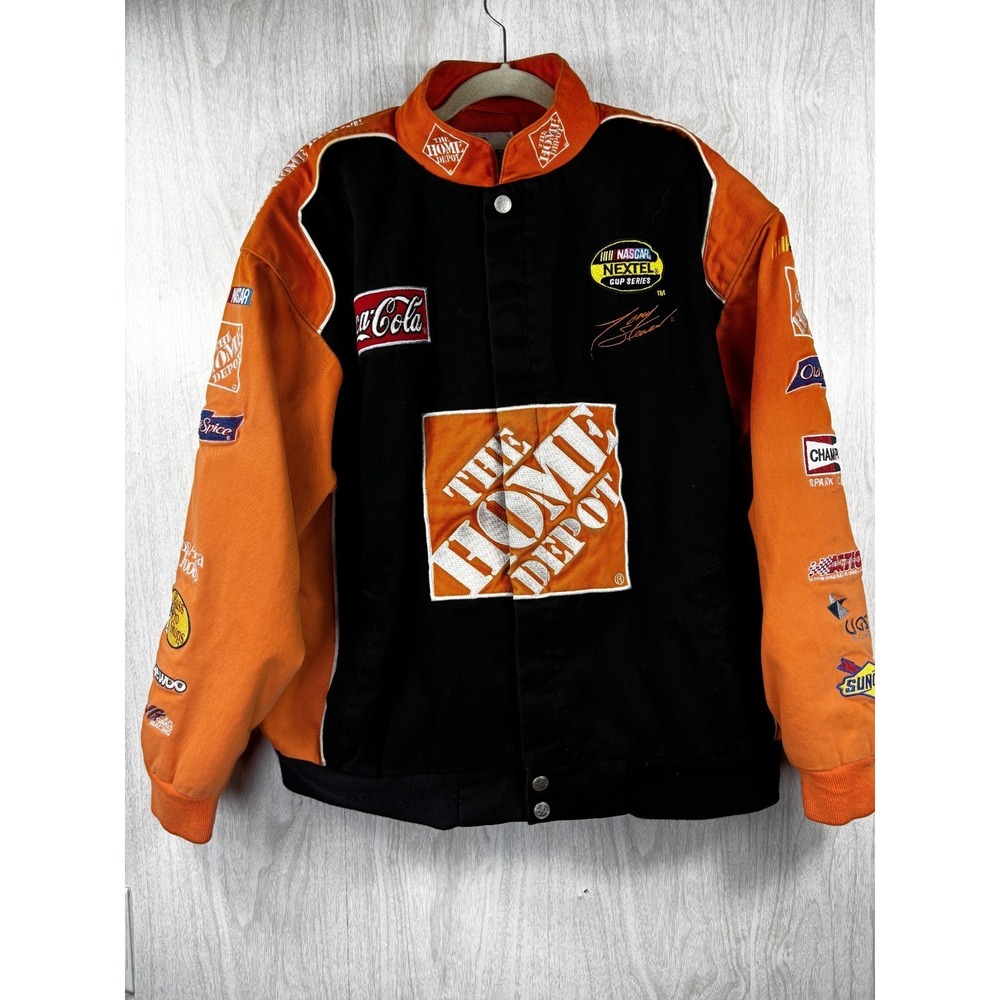 Tony Stewart NASCAR Jacket Orange Chase Authentics Home Depot Racing‎ Mens 2XL